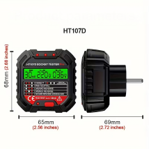 Tester Napięcia Gniazd Sieciowych Elektrycznych Gniazdek Kontaktów LCD RCD