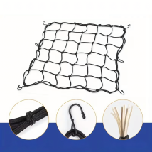 Siatka Guma Bagażowa na Kask Kufer Quad Motocyklowa Rowerowa Haki 30x30cm