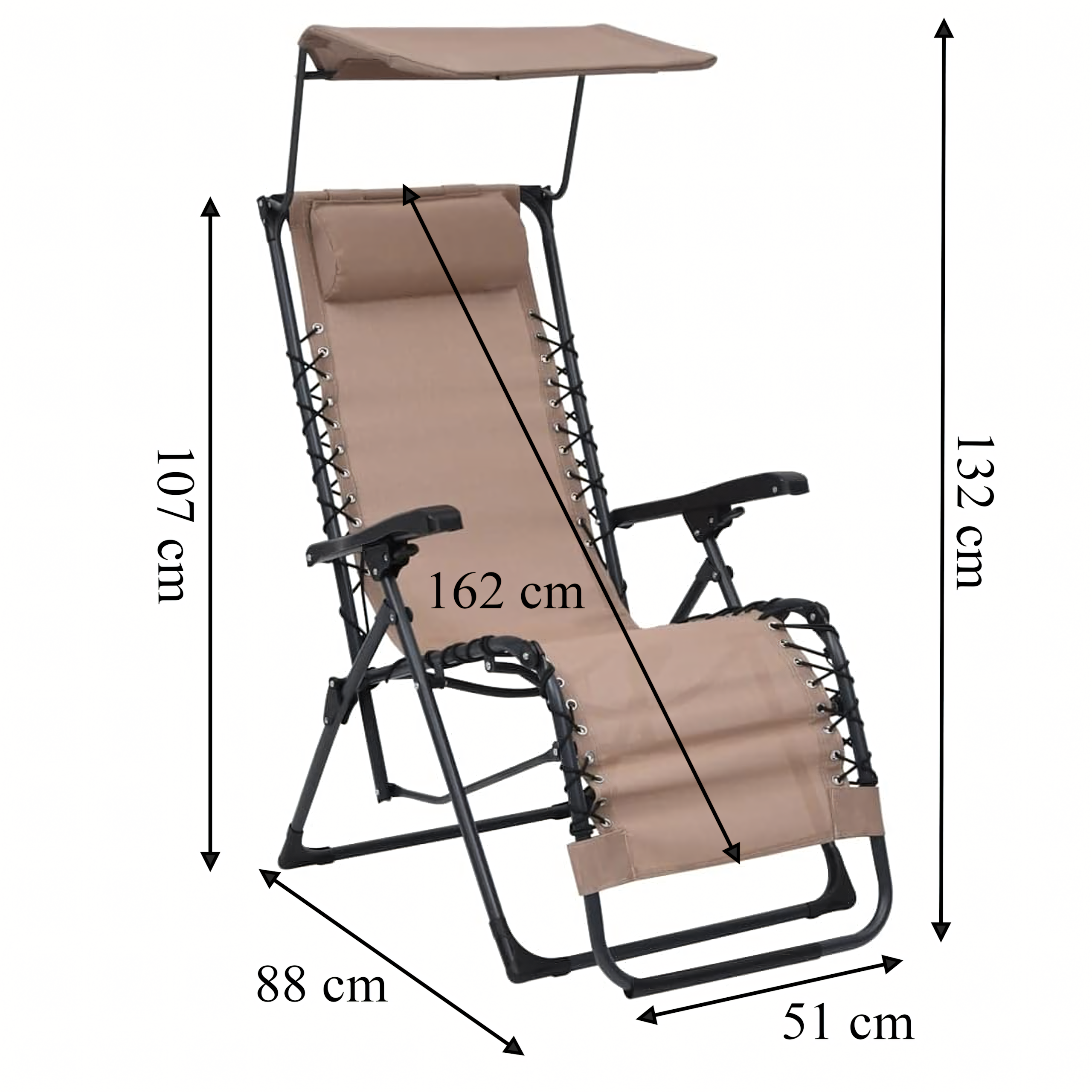 30x Krzesło Zero Gravity Składane Ogrodowe Plażowe Fotel Leżanka Leżak Plażowy - obrazek 9