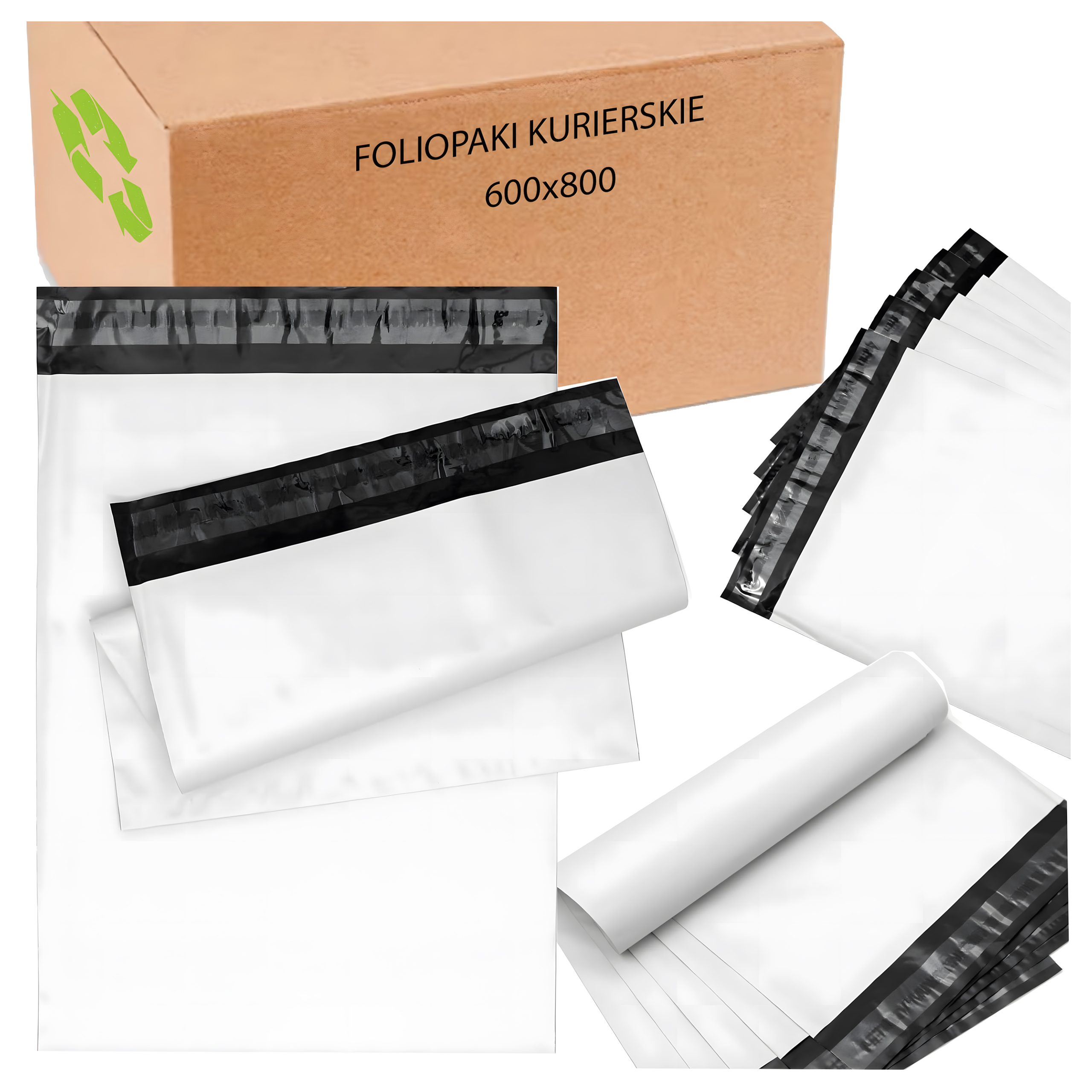 FOLIOPAKI KURIERSKIE BIAŁE 600x800 mm 50 szt - obrazek 10