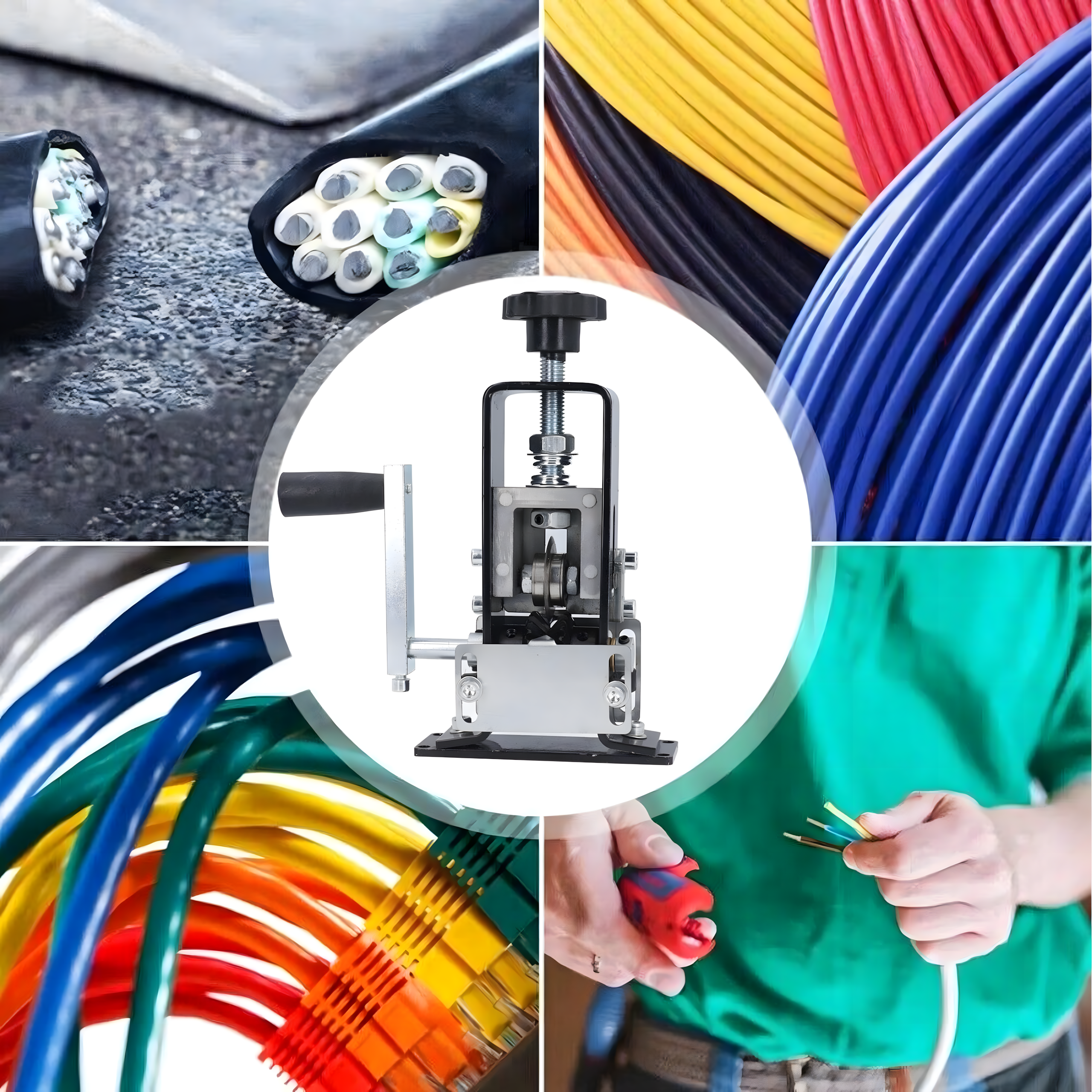 KOROWARKA MASZYNA DO ŚCIĄGANIA PRZEWODÓW KABLI ODIZOLOWYWACZ IZOLACJI 1-25 - obrazek 10
