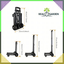 Wózek Transportowy Zakupowy na Zakupy Składany Teleskopowa Rączka 40 kg