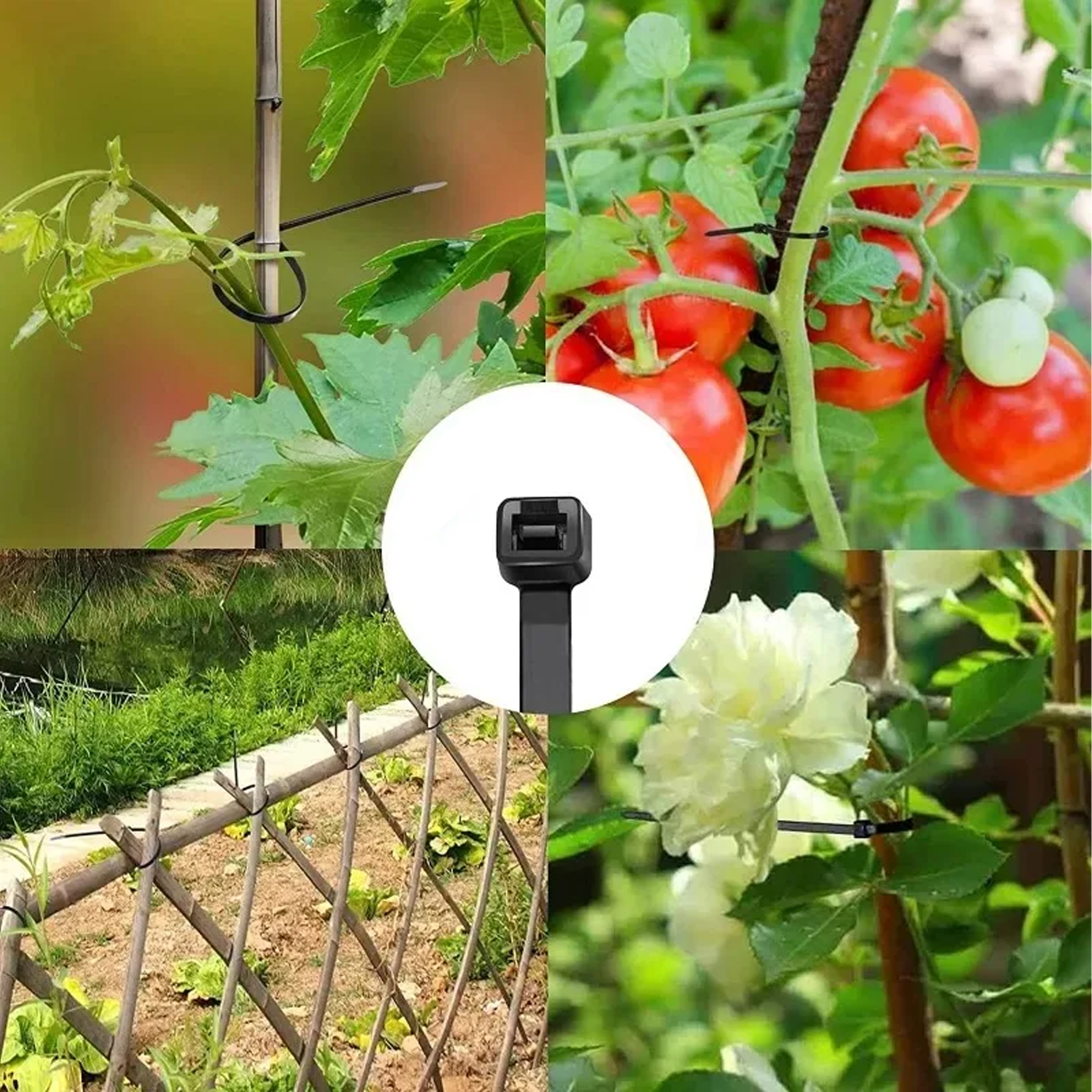 500 x OPASKI ZACISKOWE MOCNE OBEJMY TRYTYTKI TRYTKI CZARNE 2,5x100mm 100 SZT - obrazek 11