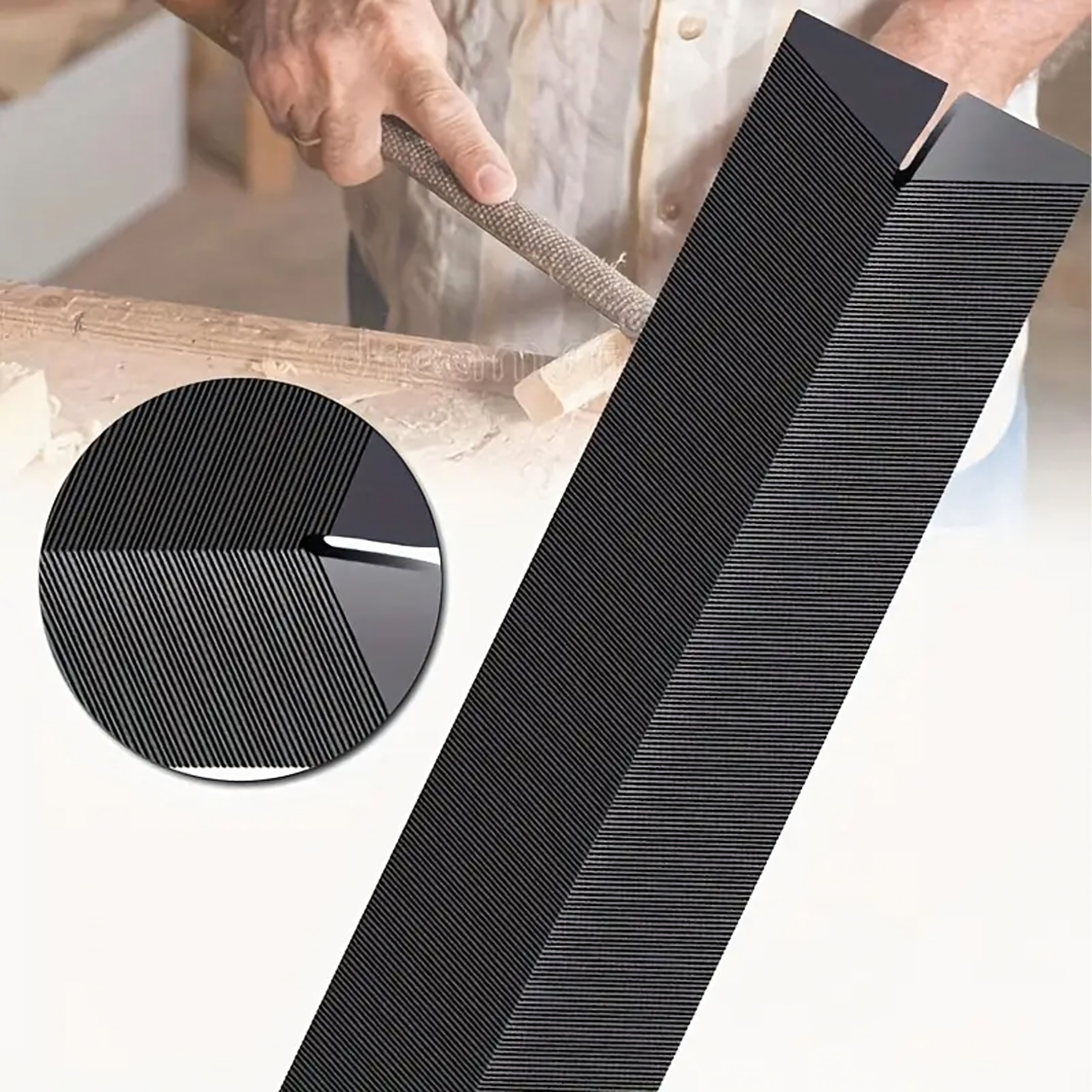 Pilnik Trójkątny Diamentowy Dwustronny do Ostrzenia Metalu Noży 150x28mm - obrazek 4