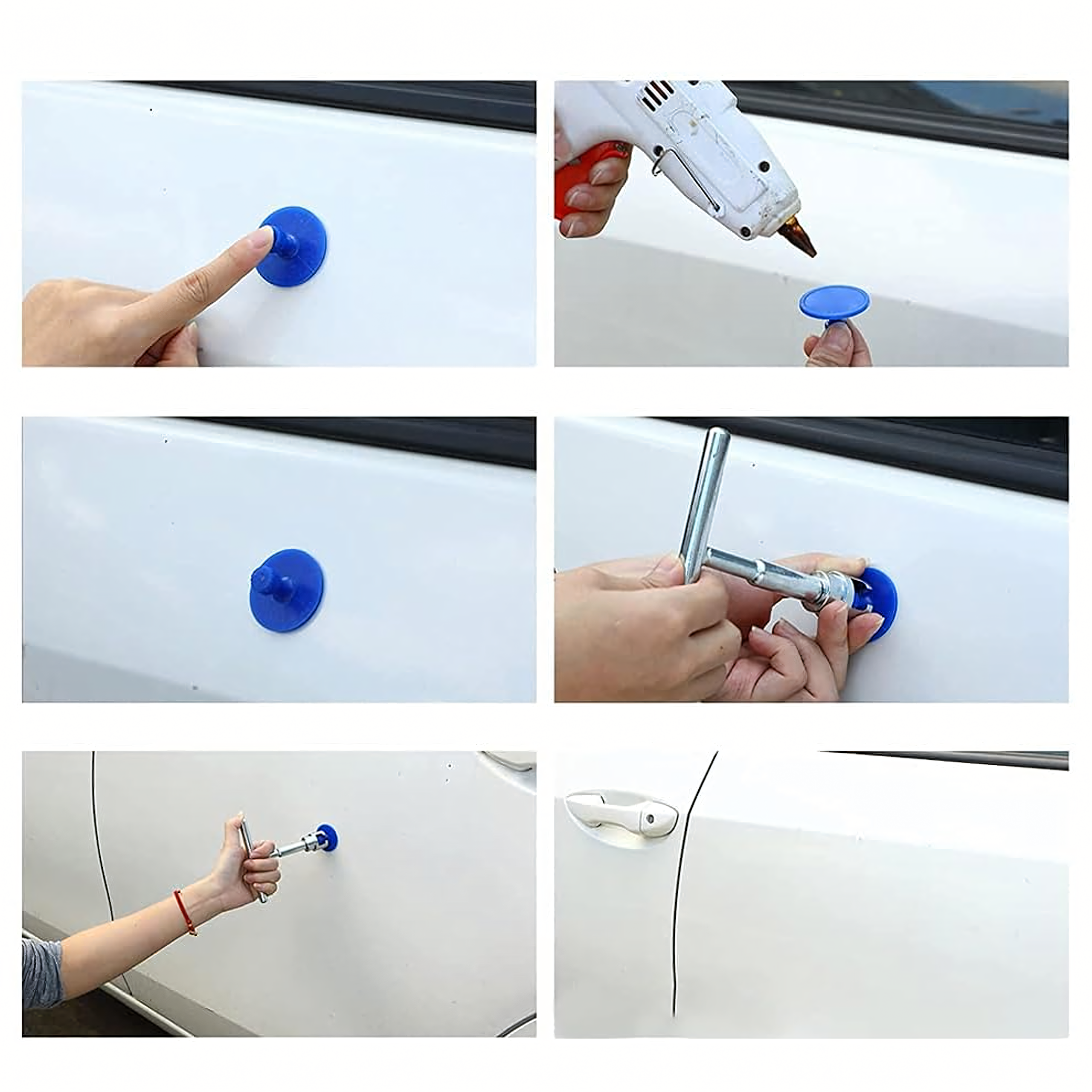 Zestaw do Usuwania Wgnięceń w Karoserii Auta Puller Młotek + 18 Grzybków - obrazek 9