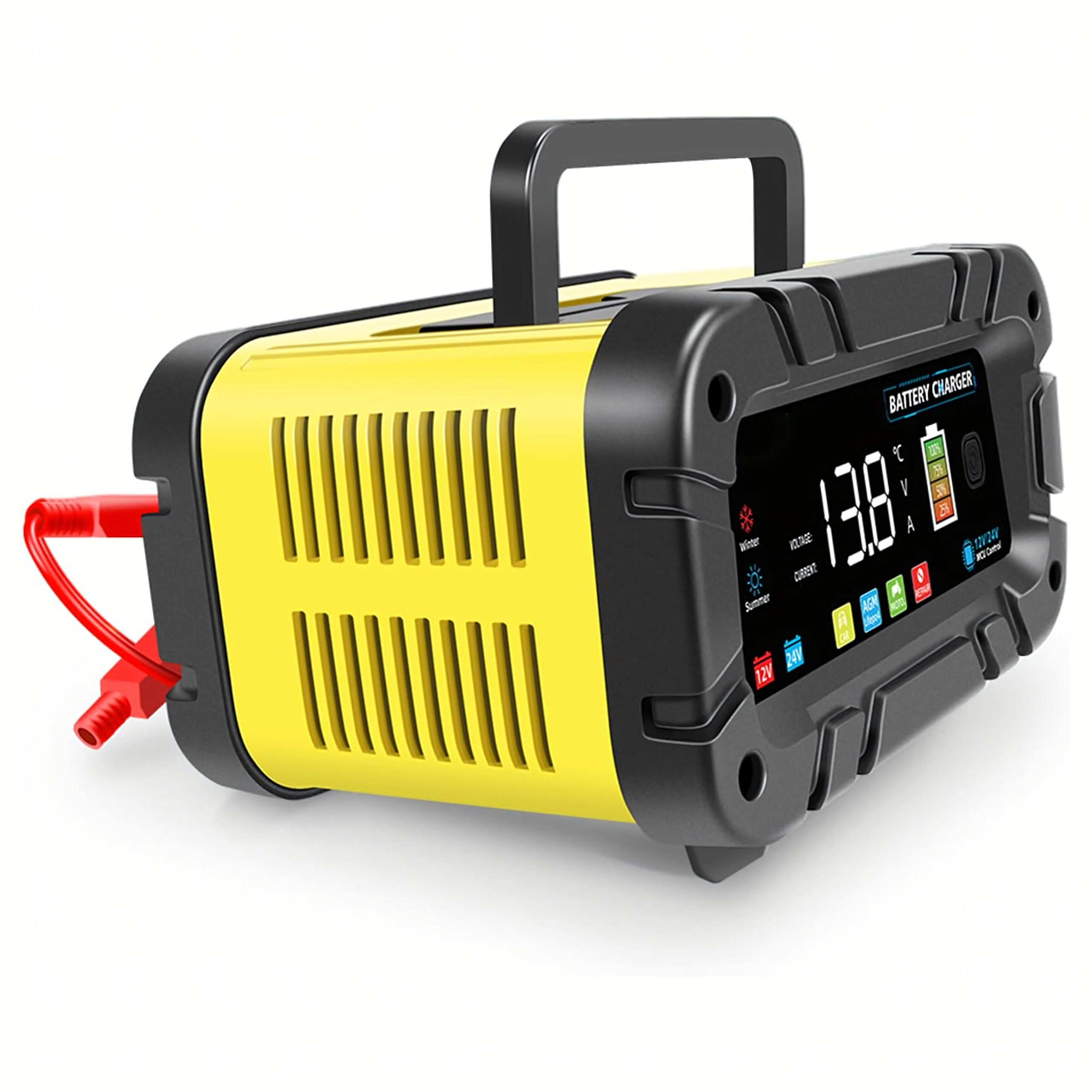 Prostownik z Boosterem do Akumulatorów 12/24V Ładowarka Mikroprocesorowa - obrazek 7