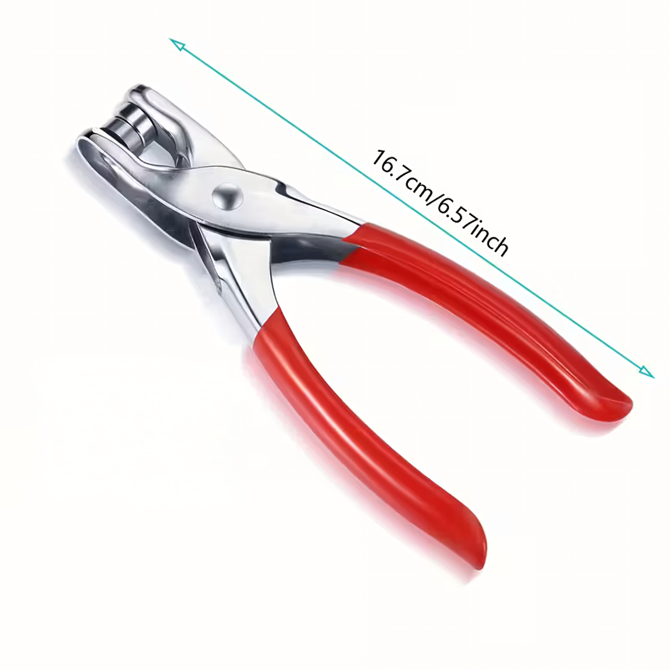 Zestaw Kaletniczy Dziurkacz Napownica Zaciskarka Szczypce Oczka 100 szt 6mm - obrazek 5