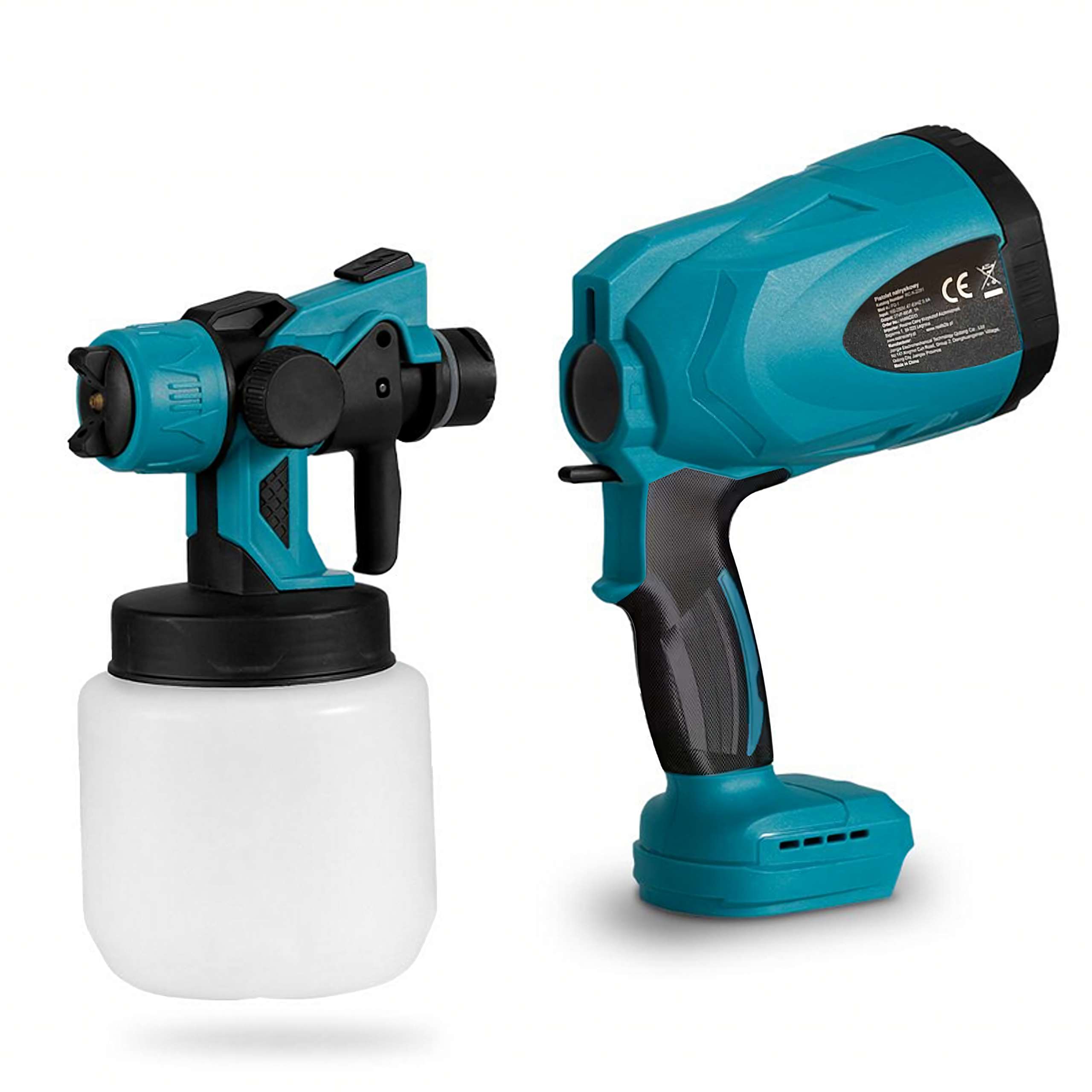 Pistolet Natryskowy Akumulatorowy do Malowania Natryskowego Farb Ścian 800ml - obrazek 9