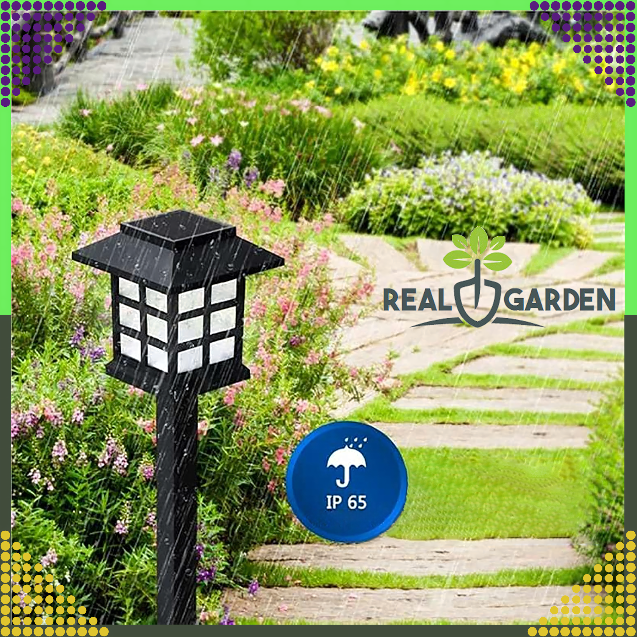 2 x Lampa Ogrodowa Solarna Led Domek Latarnia Wbijana Ozdobna Dekoracyjna - obrazek 3