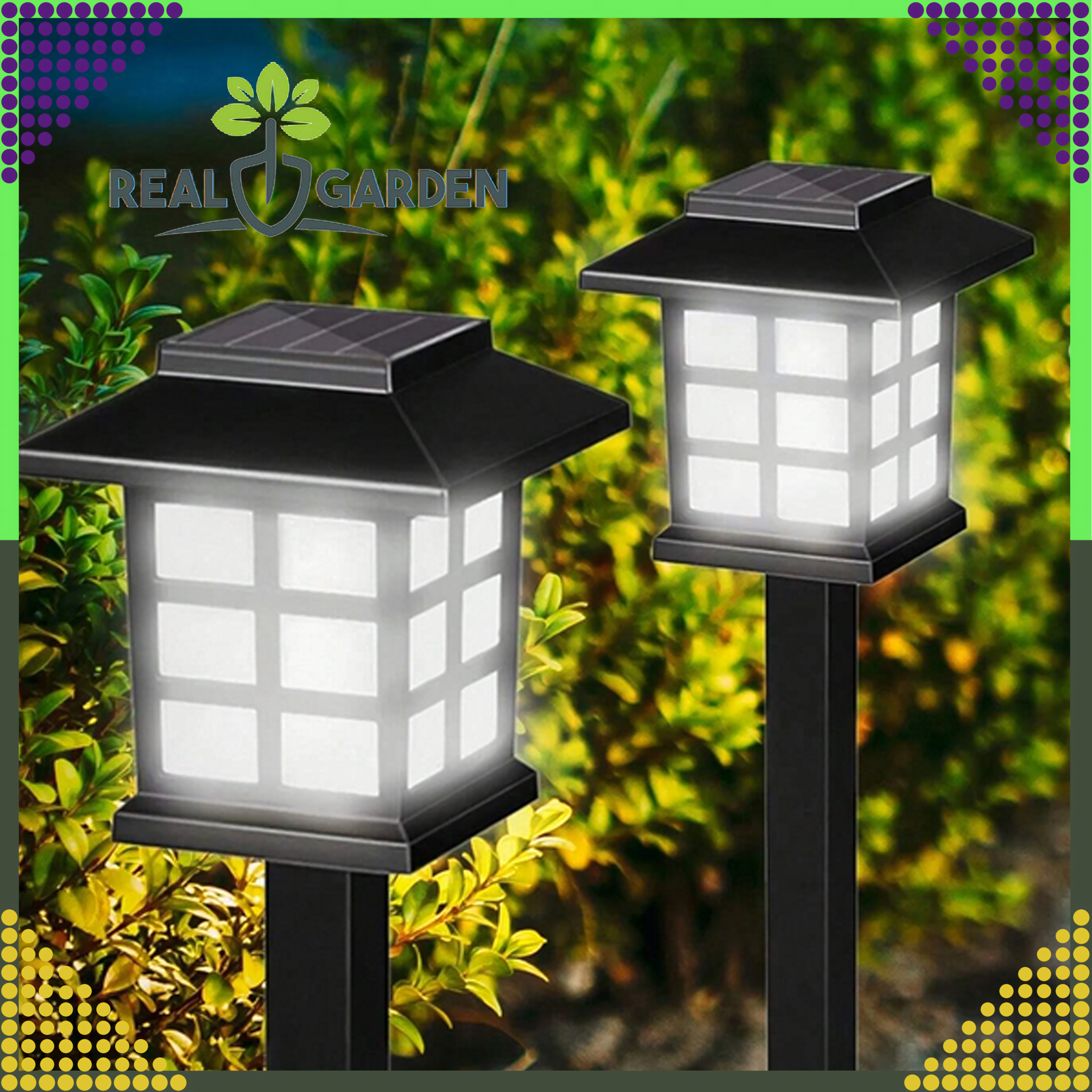 2 x Lampa Ogrodowa Solarna Led Domek Latarnia Wbijana Ozdobna Dekoracyjna - obrazek 4