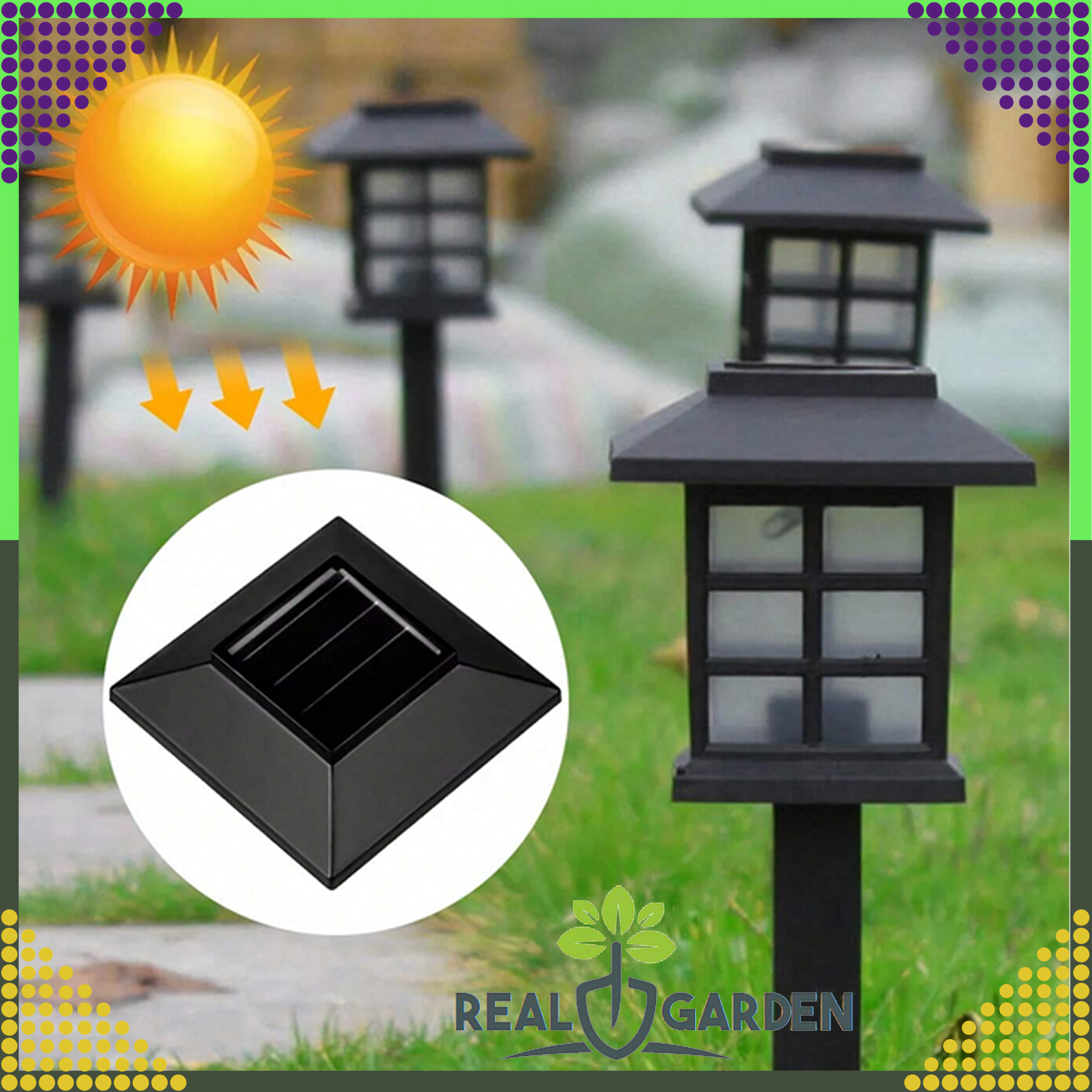 2 x Lampa Ogrodowa Solarna Led Domek Latarnia Wbijana Ozdobna Dekoracyjna - obrazek 6