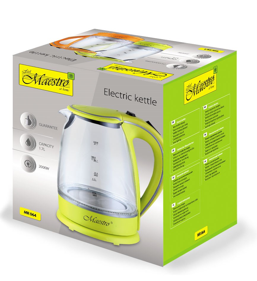 Czajnik elektryczny 1,7l MR-064-GREEN MAESTRO - obrazek 5
