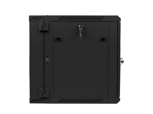 Szafa instalacyjna rack wisząca dwusekcyjna 19" 12U 600x600 czarna Lanberg (flat pack) - obrazek 3