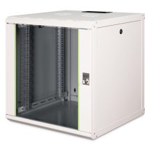 Szafa sieciowa wisząca Unique 19″ 12U rack 600×600, drzwi szyba, szary, niedzielona, złożona, 100kg