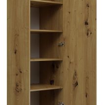 SZAFA GARDEROBA DRZWI PÓŁKI SD-50 DĄB ARTISAN