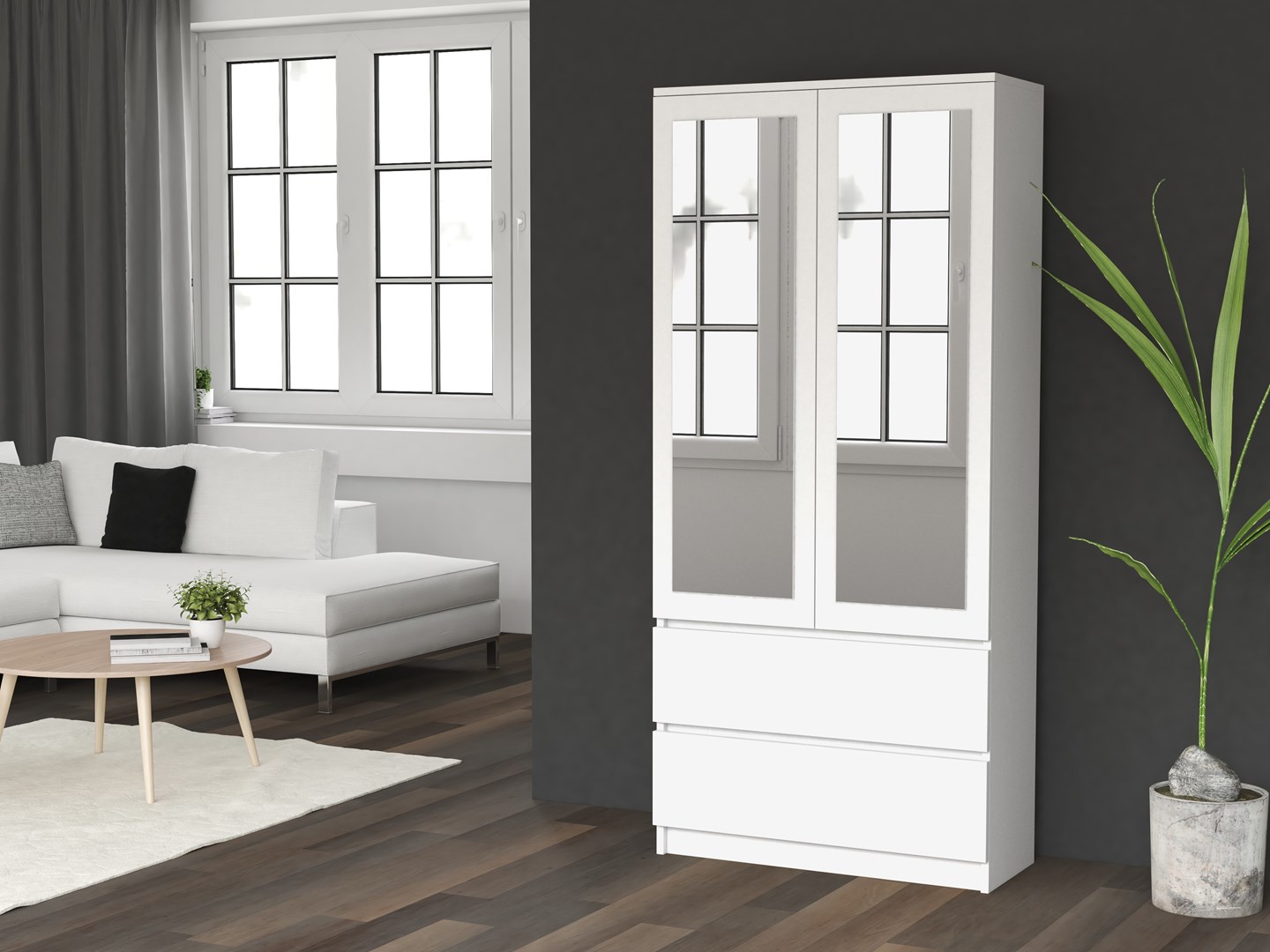 SZAFA SS-90 LUSTRO - BIEL - obrazek 4