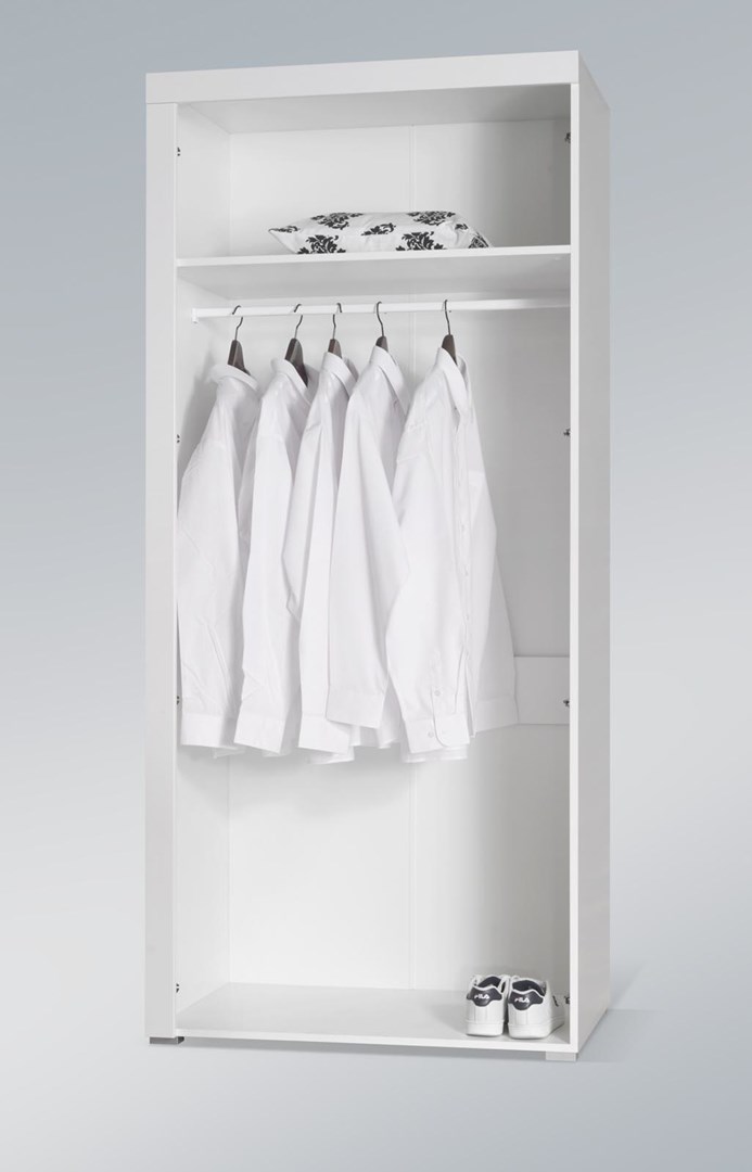 Szafa SAMBA (Unit 1) biały/biały połysk - obrazek 4