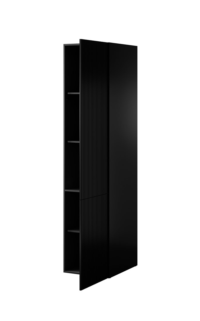 Szafa PAFOS 1D 45x55,5x198,5 czarny mat - obrazek 3