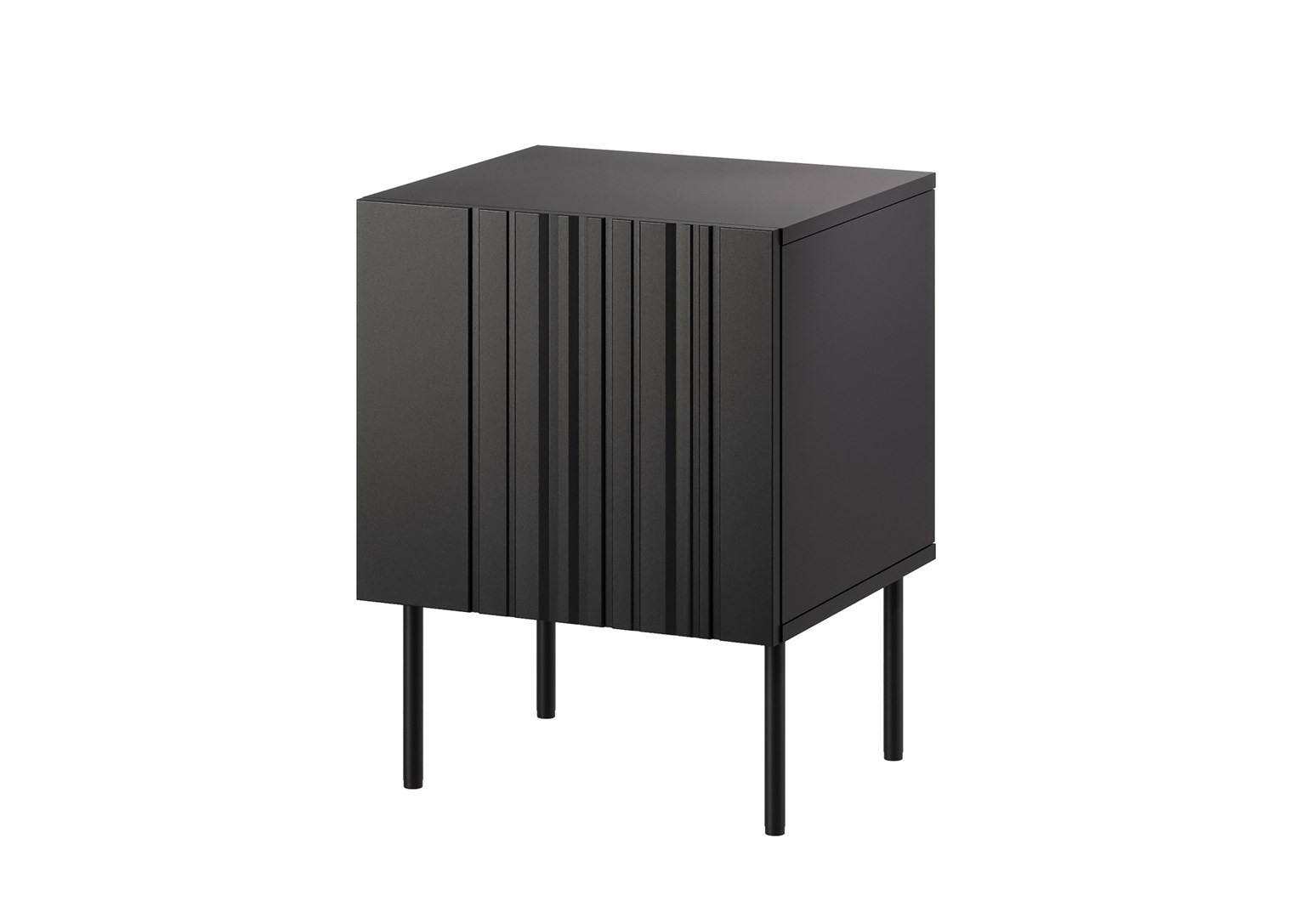 Szafka nocna 2szt ISLA 44,5x40x59 czarny mat