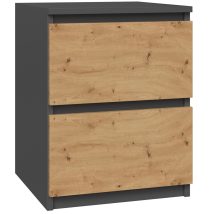 Szafka nocna W2 40x40xH52 antracyt/artisan
