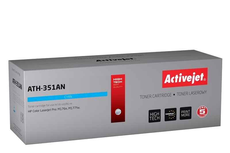 Activejet ATH-351AN Toner (zamiennik HP 205A CF351A; Supreme; 1100 stron; niebieski)
