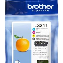 Brother LC3211VALDR nabój z tuszem 4 szt. Oryginalny Czarny, Cyjan, Purpurowy, Żółty