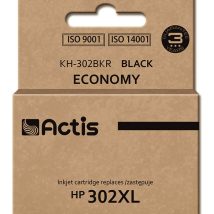 Actis KH-302BKR Tusz (zamiennik HP 302XL F6U68AE; Premium; 15 ml; czarny)