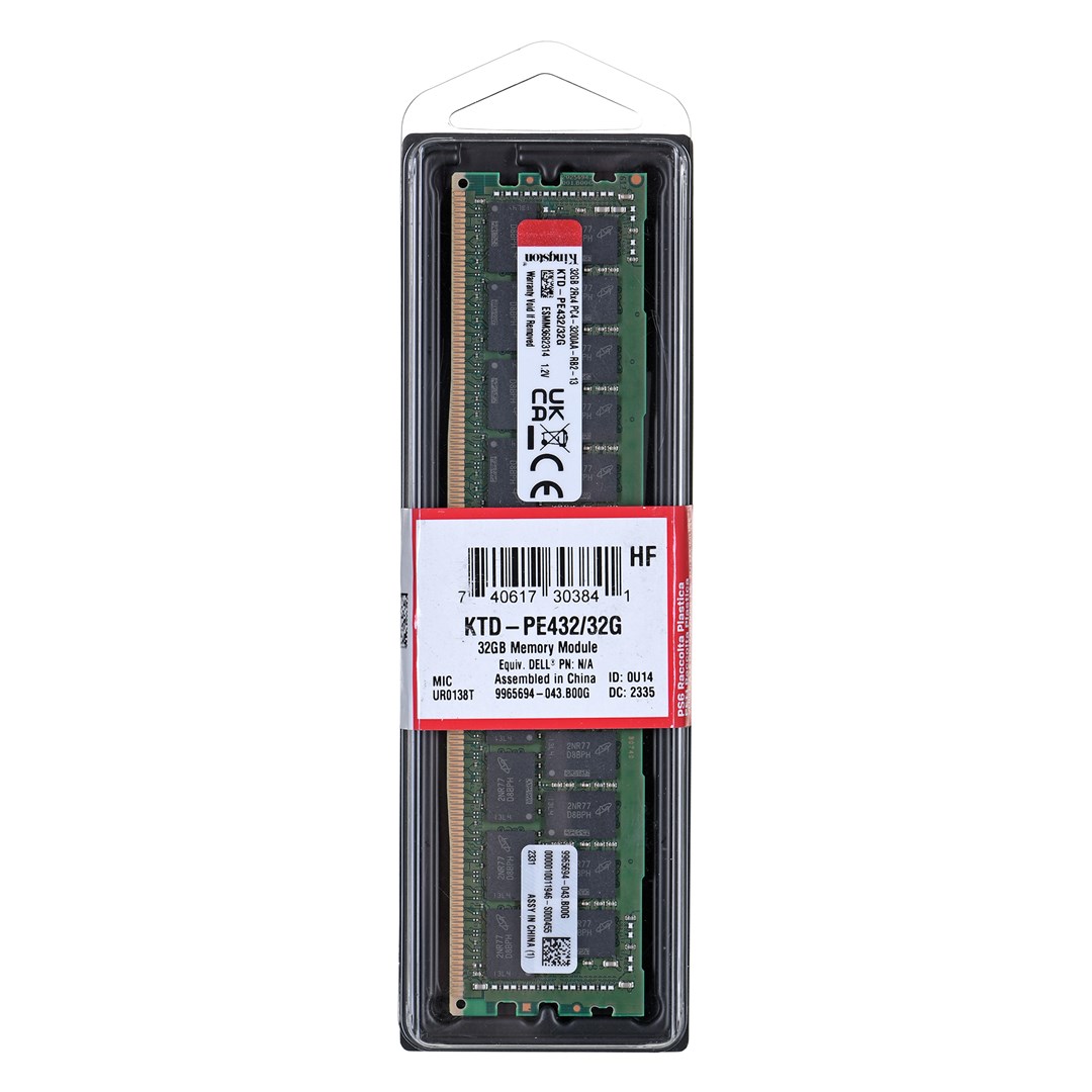 Pamięć Kingston dedykowana do Dell 32GB DDR4-3200Mhz Reg ECC Module