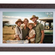 Denver PFF-1042DWMK2 cyfrowa ramka na zdjęcia Drewno 25,6 cm (10.1″) Ekran dotykowy Wi-Fi