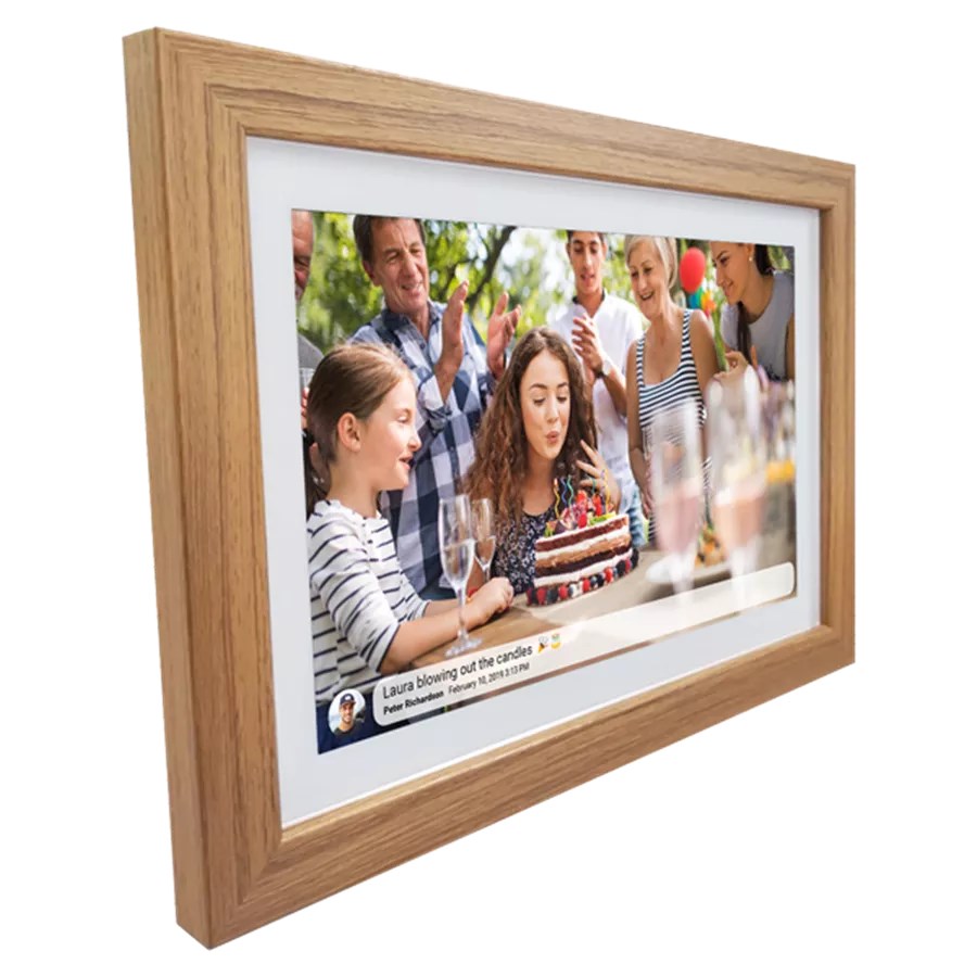 Ramka na zdjęcia Denver z FRAMEO 10.1" 16GB light wood - obrazek 4