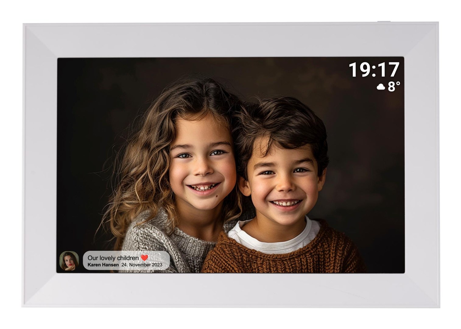 Cyfrowa ramka na zdjęcia Denver PFF-1012 Biała 25,6cm (10.1") Ekran dotykowy Wi-Fi - obrazek 3