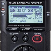 Tascam DR-40X – Przenośny rejestrator cyfrowy z interfejsem USB, zapisujący 2 x stereo, 2 GB karta SD