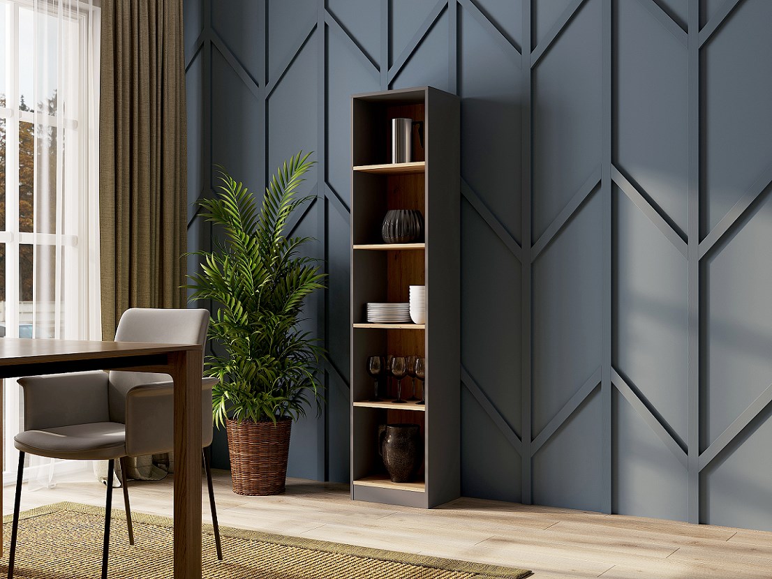 Regał R40 40x30xH181 antracyt/artisan - obrazek 4