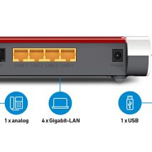 FRITZ! Mesh Set 7530 AX + 1200 AX Dual-band (2.4 GHz/5 GHz) Wi-Fi 6 (802.11ax) Czerwony, Biały 4 3G Wewnętrzny