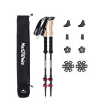 Kije carbon czerwone NATUREHIKE nh20ds003-red