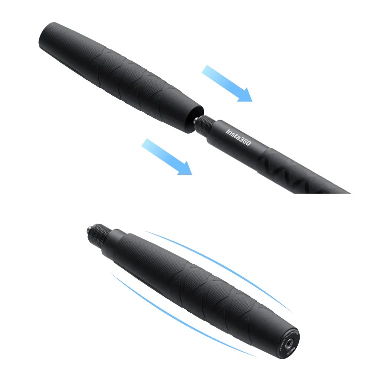 Insta360 85cm Invisible Selfie Stick with Sleeve - kijek 85cm z gumową rękojeścią - obrazek 3
