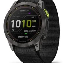 Zegarek sportowy Garmin Enduro 2 Solar 35mm Black Carbon Gray DLC Ti Ultrafit Band Szary