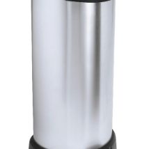 Curver Deco Bins 3253922150002 Okrągły Czarny, Srebrny