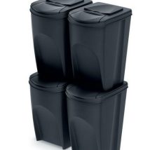 KEDEN KOSZ NA ŚMIECI SORTIBOX 35L SET 4 – SZARY KAMIENNY