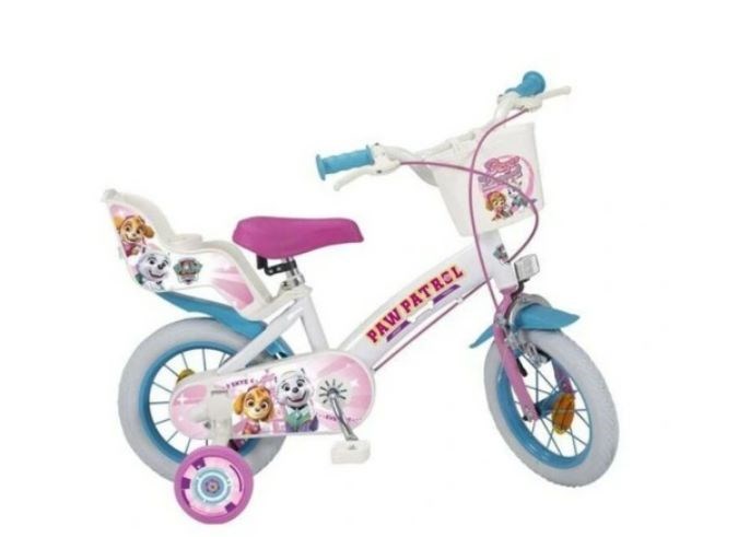 Rower dziecięcy 12" Psi Patrol Biały 1281 Girl TOIMSA