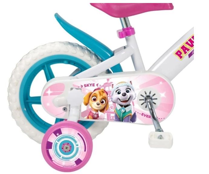 Rower dziecięcy 12" Psi Patrol Biały 1281 Girl TOIMSA - obrazek 3