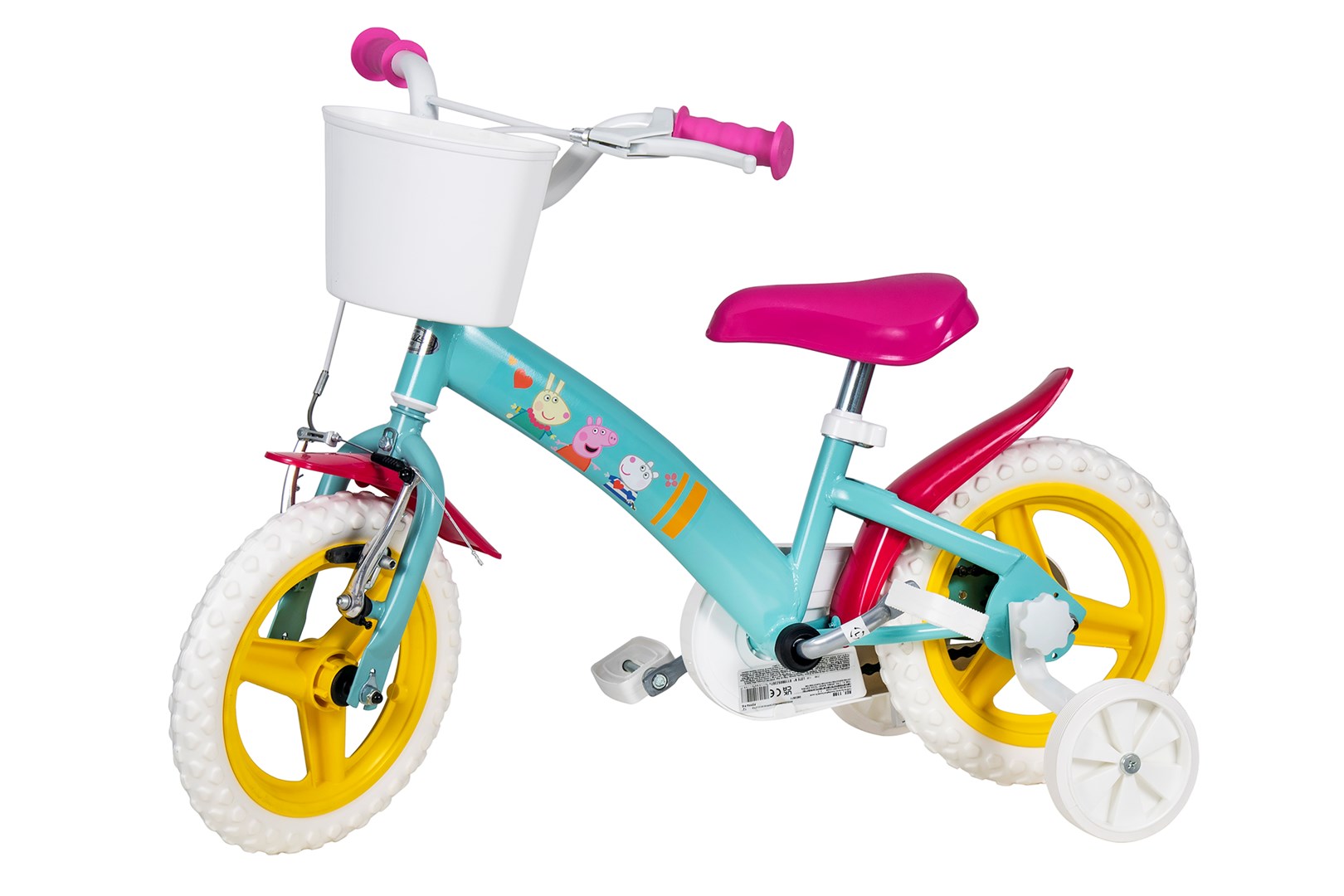 Rower dziecięcy 12" Świnka Peppa zielony 1198 - obrazek 4