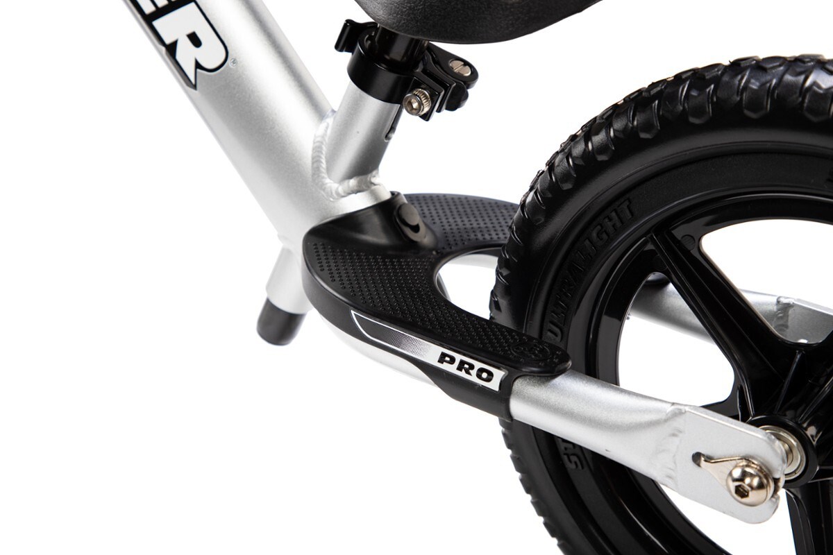 Strider Rowerek Biegowy 12" PRO Silver Srebrny ST-P4SI - obrazek 4