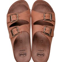 Wygodne sandały Scholl AIR BAG BACK STRAP BRĄZ 45