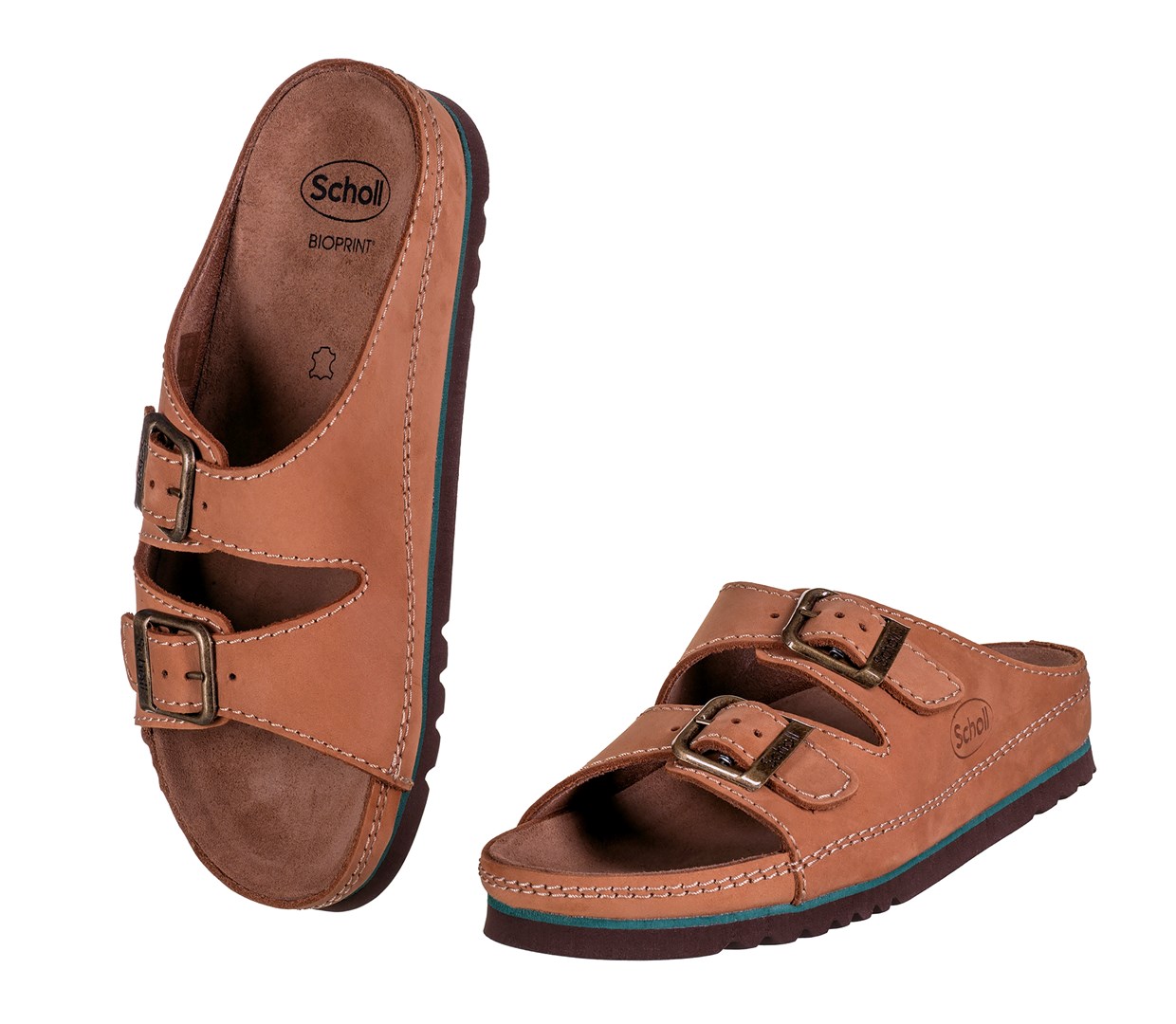 Wygodne sandały Scholl AIR BAG BACK STRAP BRĄZ 43 - obrazek 4