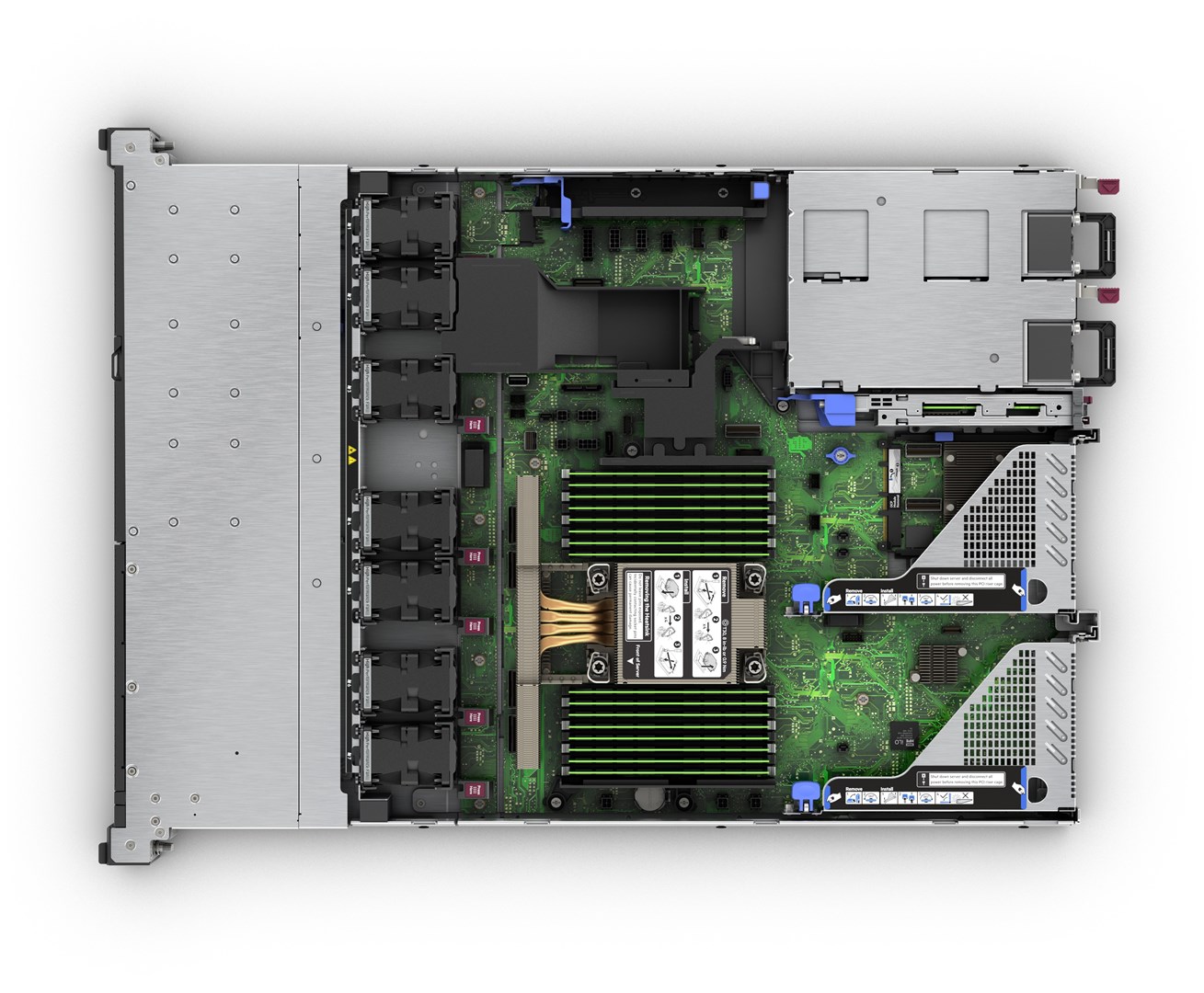 HPE ProLiant DL320 Gen11 4510 12c 1P 2x32GB-R 8SFF MR408i-o 2x480GB SATA SSD 2x1000W PS EU Server P80510-425 - obrazek 4