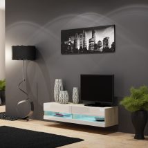 Szafka RTV VIGO NEW’140′ 30/140/40 sonoma/biały poł