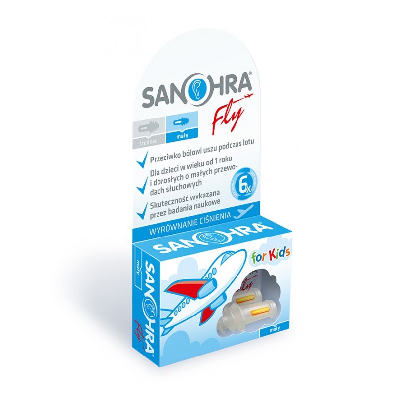 Stopery zatyczki dla dzieci podczas lot Sanohra Fly - obrazek 3