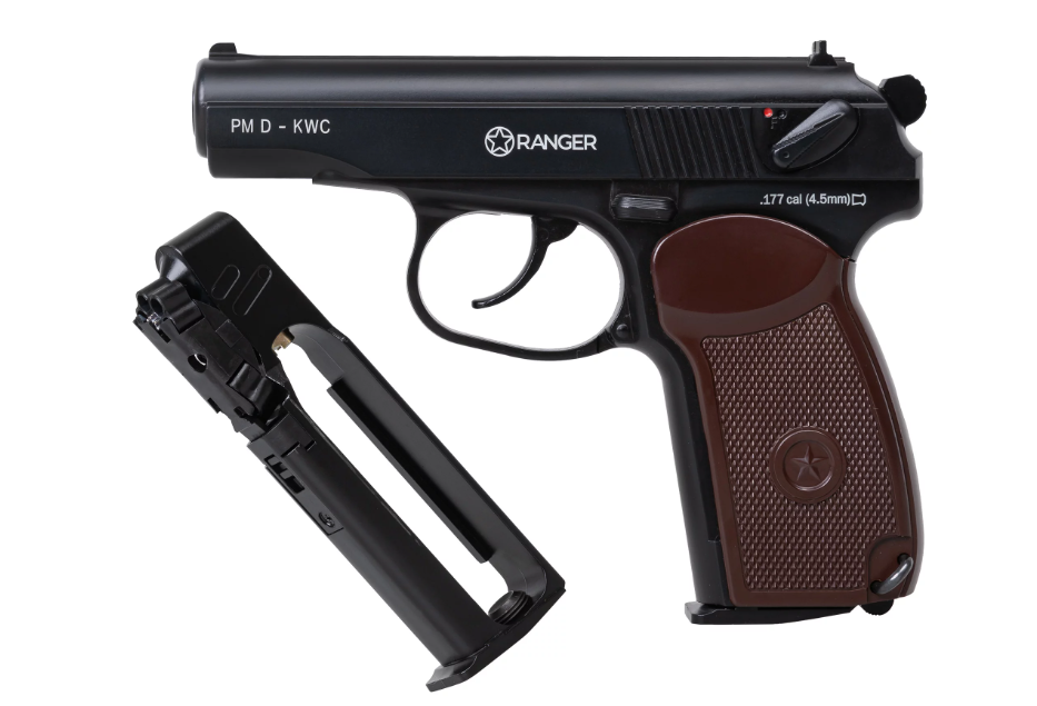 Wiatrówka pistolet RANGER PM Diabolo KWC kal. 4,5 2x6 strz. FULL METAL CO2 (AAKCPD441AZB) - obrazek 4
