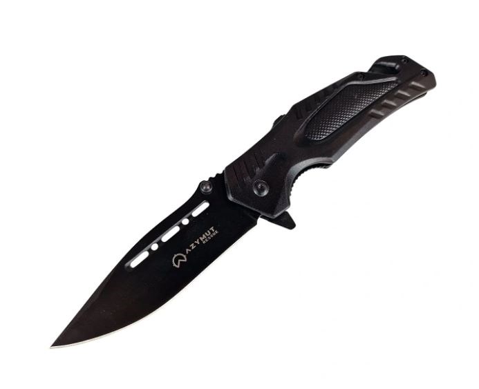 Nóż ratowniczy AZYMUT Rescue +przecinak pasów +zbijak szyb +pokrowiec